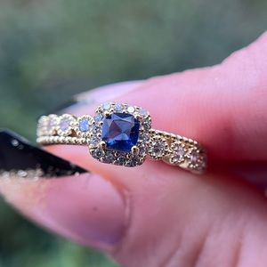 SOLD Blue Sapphire Ring